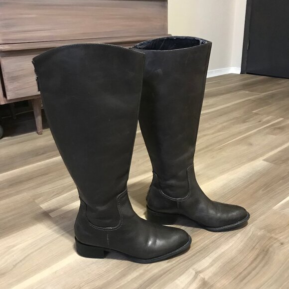 Franco Sarto Ladies Brown Leather Boots Size 6 - Picture 5 of 7